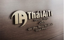 Logo chữ nổi nền gỗ